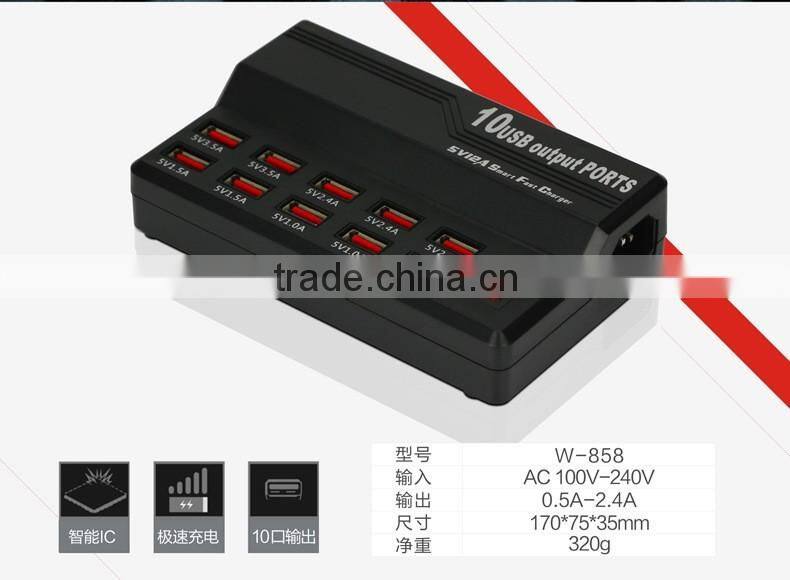 Factory supplier combo USB 2.0 High Speed 10 Ports HUB For Laptop PC/ 10 ports usb 2.0 hub for multi usb device