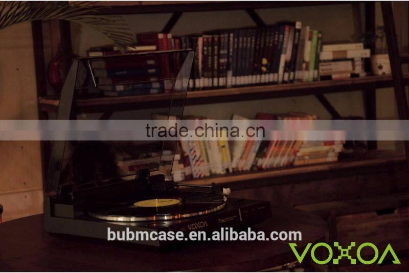 VOXOA T30 Full-Auto belt-drive turntable player, modern phonograph, USB record player