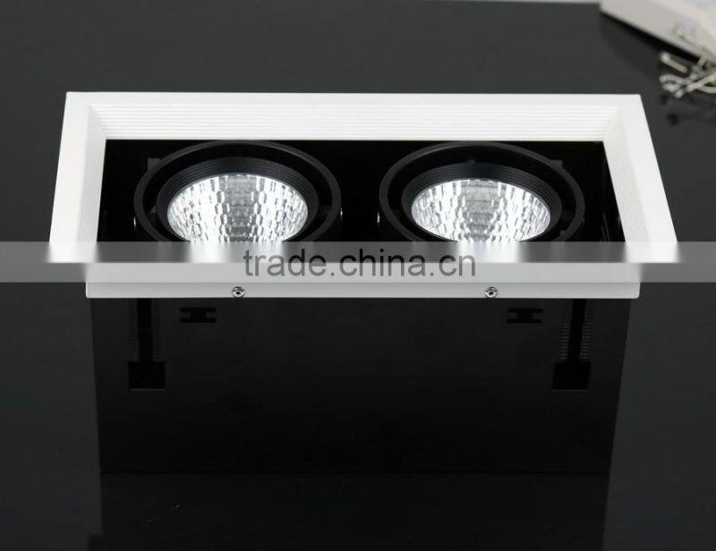 China factory High quality led power supply saa approved 2*7w led grille light