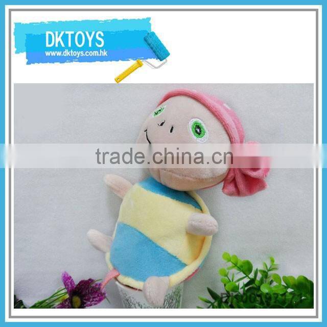 Lovely design animal plush toy with sucker sucker plush toy