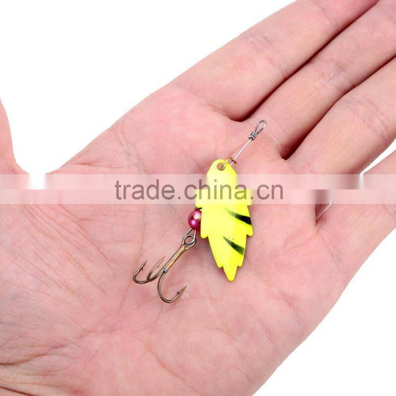 30Pcs Assorted Mixed Color Fishing Lures Metal Spinner Spoon Sequins Hook Hard Bait Tackle