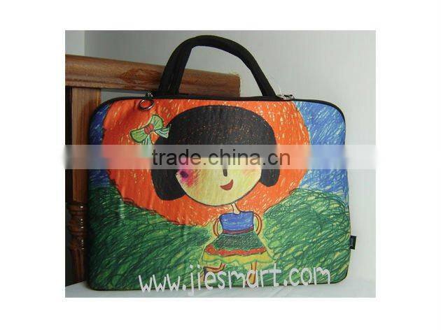 JSMART Laptop sleeve petite JE hand-painting doodling artistic MOQ FREE