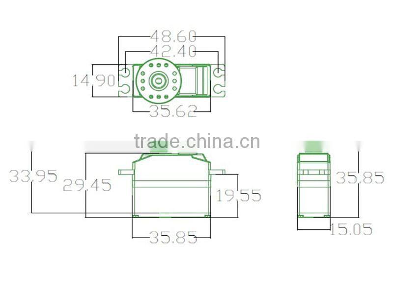 K-power DMC027 28g Titanium Gear Coreless Digital Tail Servo