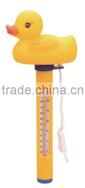 Floating Pool Thermometer Pro Premium Duck Shape Water Temperature Thermometers with String, Shatter Resistant