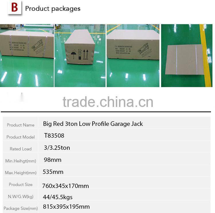 Torin Bigred 3Ton Low Profile,Heavy Duty Garage Jack