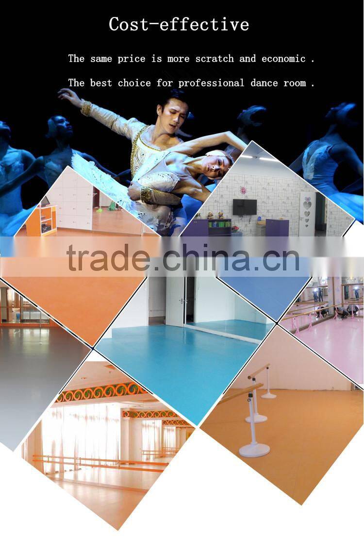 Commercial anti-static homogeneous pvc flooring for danceing room