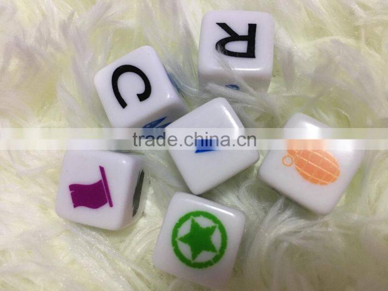 custom printed dice