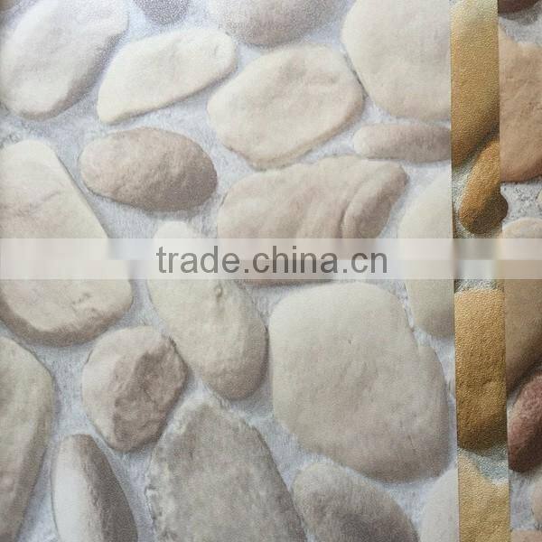 river rock pattern vinyl wallpaper