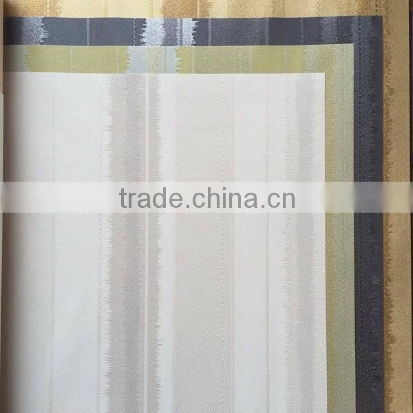 hot washable modern strip vinyl wallpaper for home decoration