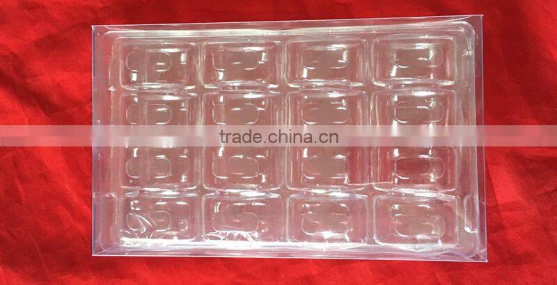 16 Pcs Clear Plastic Mcaron Box And Boxes Food pacakging