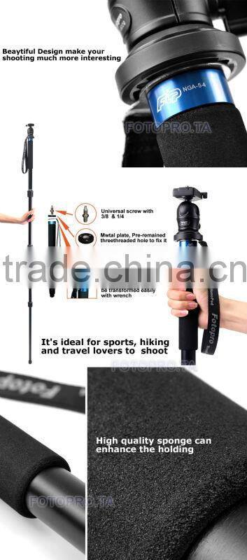 Fotopro NGA-54+502Q 25mm leg aluminium monopod