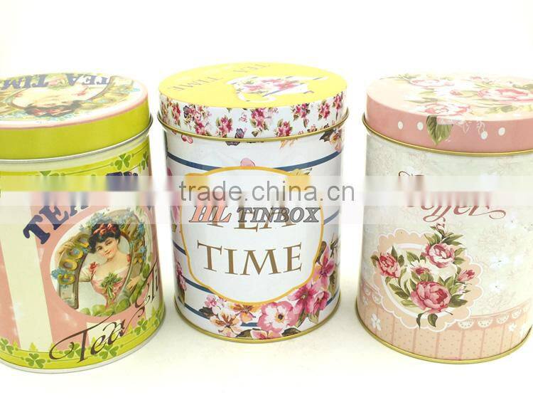 Round Tea/Coffee/Cookie/Biscuit Tin Can