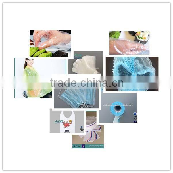 Hot sale uniform plastic kitchen disposable apron Good quality stripe plastic kitchen disposable apron