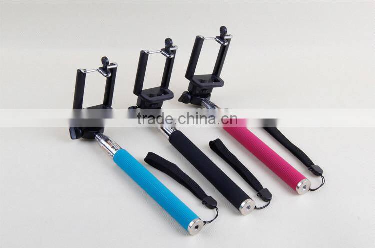 Extendable Self Portrait Selfie Handheld Stick Monopod With Smartphone Adajustable Holder For Phone Camera