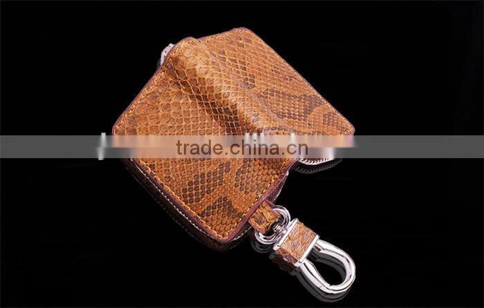 Custom Size Color Genuine Python Leather Car Key Case Handy Key Holder