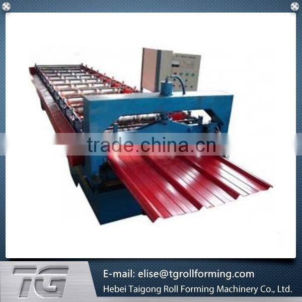 2015 high quality High Speed Color Steel Tile roof roll forming machine supplier in China