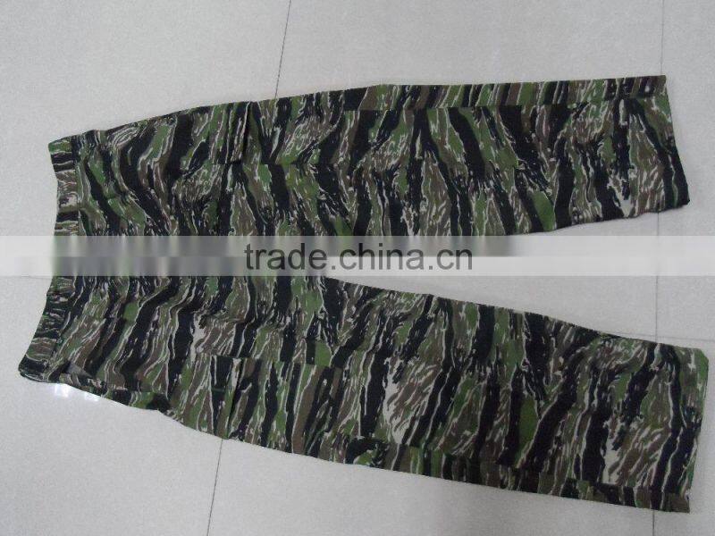 OEM 35% cotton 65%polyester twill afghan army dress grey camouflage jungle camouflage BDU clothing