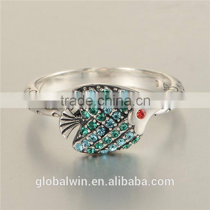 Bulk Wholesale Italian Sea Fish Design Europen Value 925 Silver Ring
