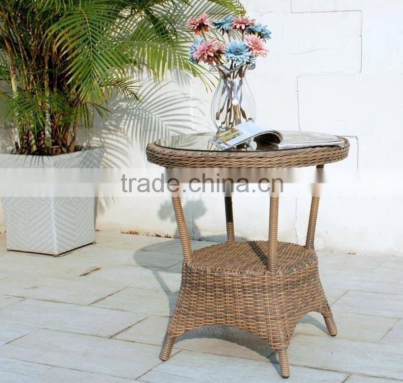 Natural Handmade Rattan Wicker Set: 2 Lounge Arm Chairs with Cushions and Table