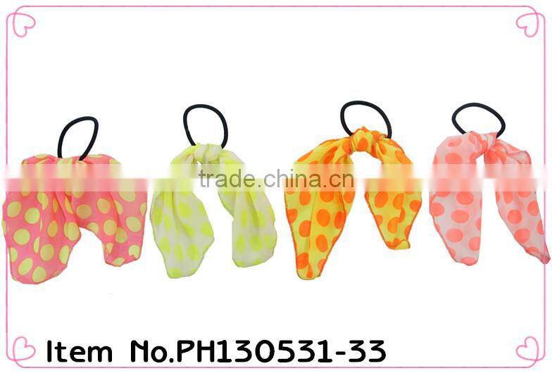 rainbow colored hair rubber bands