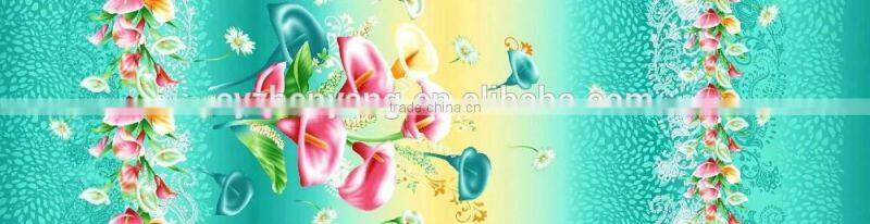 2016 the leastes 100% polyester fabric brushed soft fabric printing romantic fabric