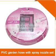 PVC Plastic hose 1/2'' 5/8'' America/USA Strandard brass fittings garden hose