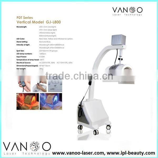 PDt system red led phototherapy device for skin rejuvenation
