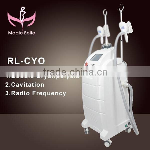CE Certificated Cryolipolysis Body Sculpting Machine Cavitation RF Head for Body Slimming and Skin Tightening