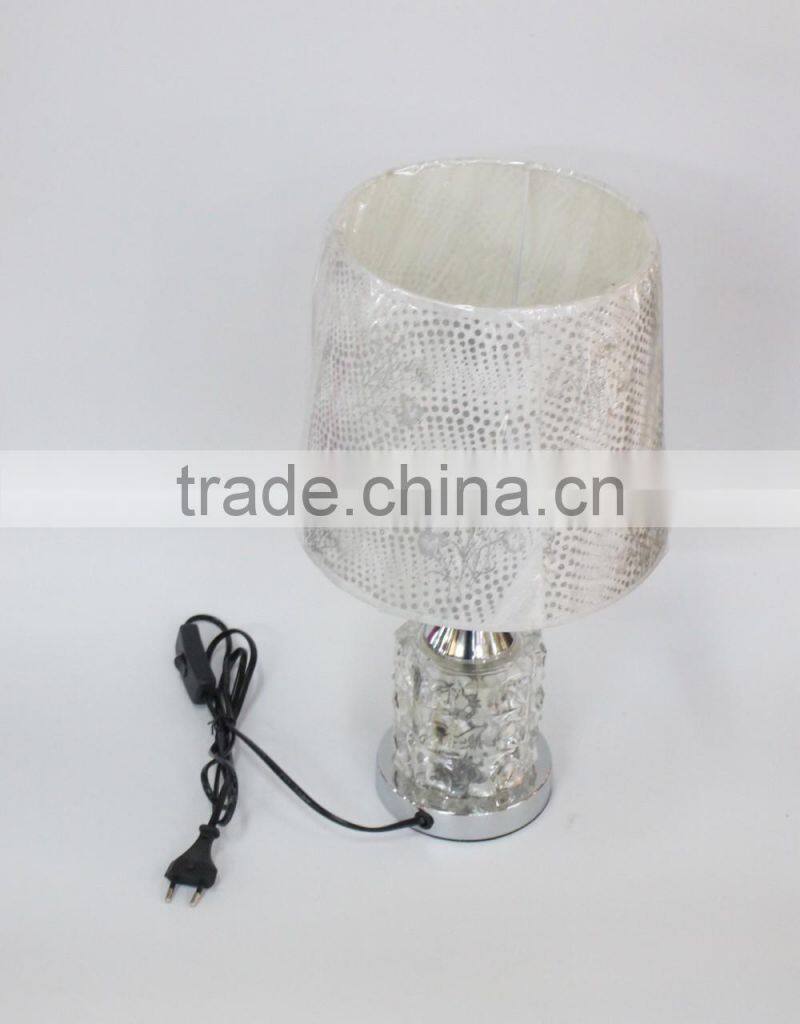 No.1 yiwu exporting commission agent wanted Fashion crystal bedside table lamps for bedroom/hotel