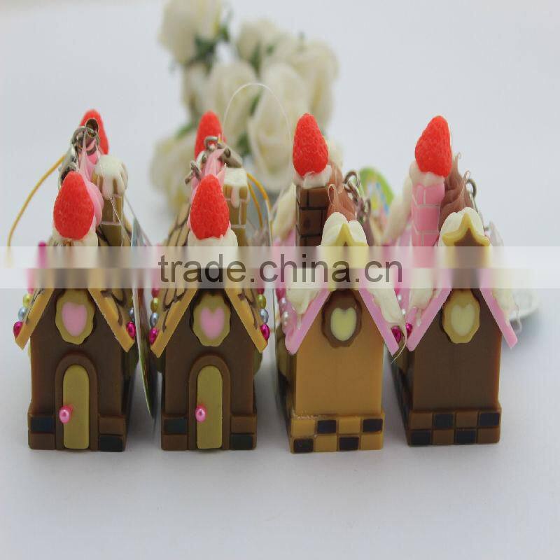 Fashion Castle KeyChain / Promotional plastic keychain