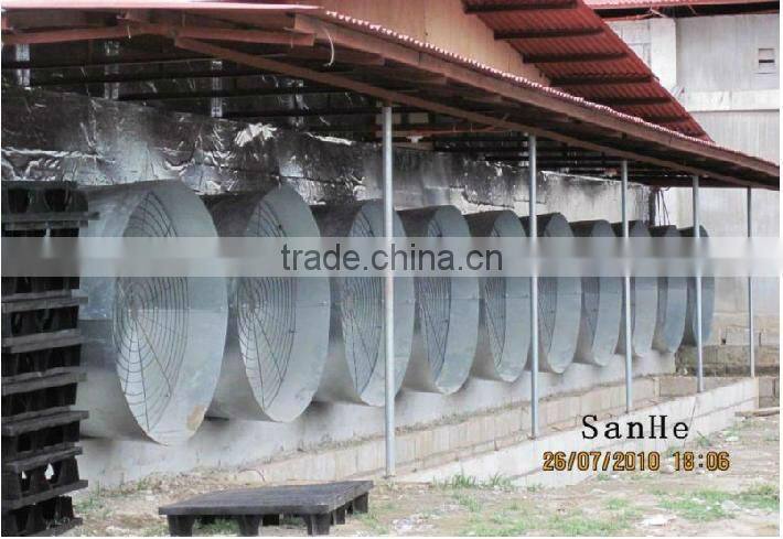 Poultry house cone fan for livestock equipment