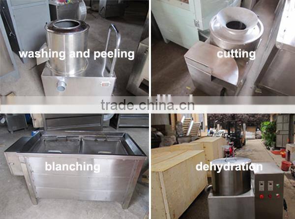 150kg/h snack machine semi automatic frozen fried potato sticks producing factory/ french fries production line