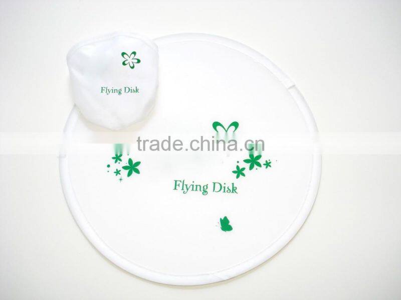 promotion folding cloth frisbee with custom logo