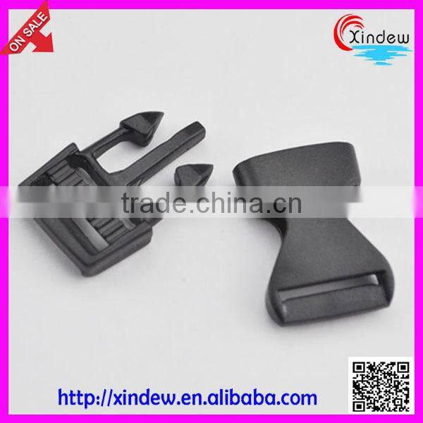 Black plastic schoolbag buckle, bag accessories, bag buckle (XDZY-001)