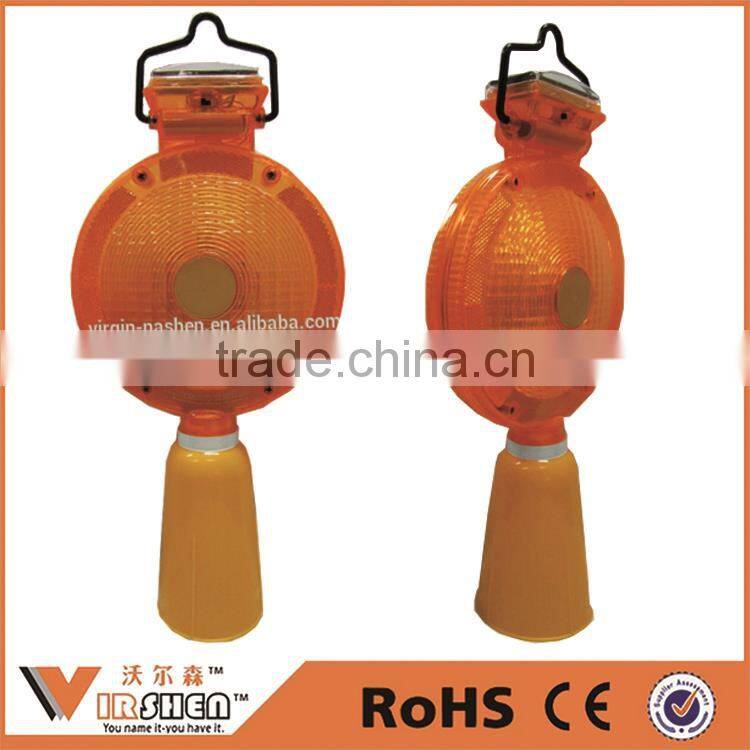 Traffic safety flashing yellow solar revolving warning light Construction vehicles solar power led warning light