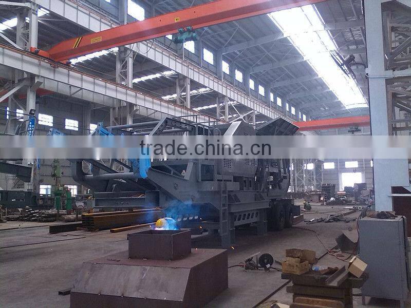 Trailer-Mounted 150-200T/H Mobile Stone Crusher for Sale