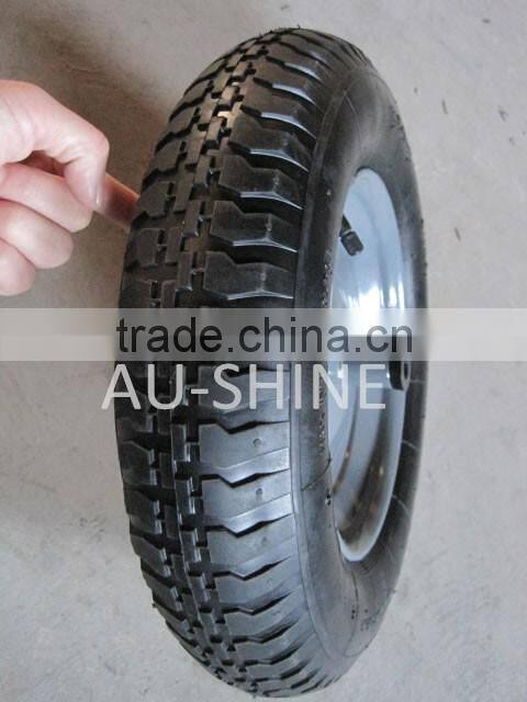 Pneumatic Rubber/ Solid /PU foam wheel, wheelbarrow wheel Tyre tire 3.50x8 16x4.80/4.00-8 4.10/3.50-4 3.25/3.00-8 for sale