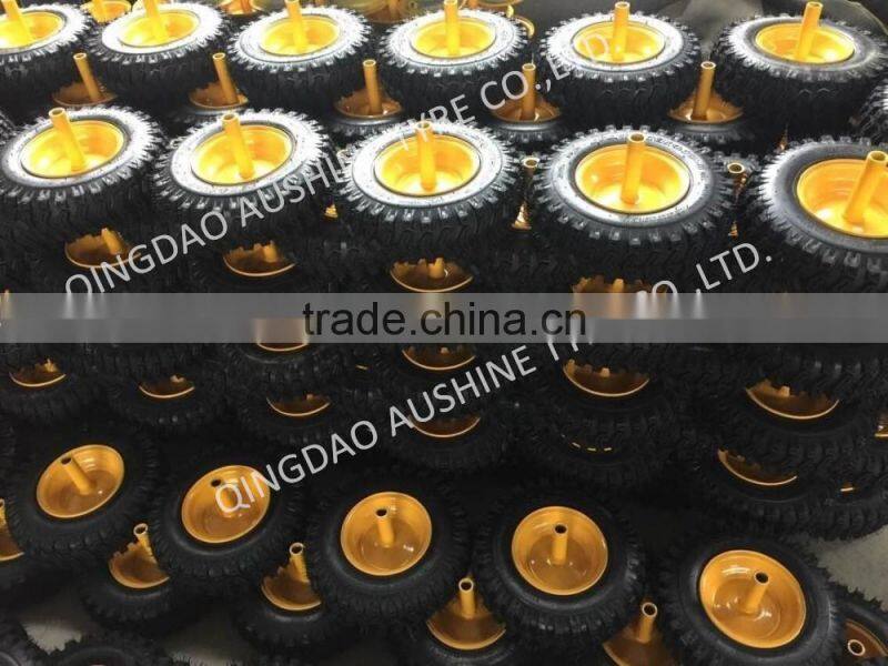 Pneumatic Rubber/ Solid /PU foam wheel, wheelbarrow wheel Tyre tire 3.50x8 16x4.80/4.00-8 4.10/3.50-4 3.25/3.00-8 for sale
