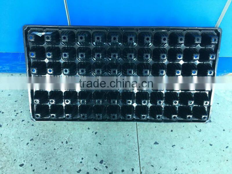 #014 black plastic seedling trays/High Quality black plastic seedling trays