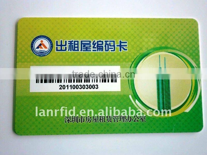 CMYK offset print PLA smart card,used as calendar