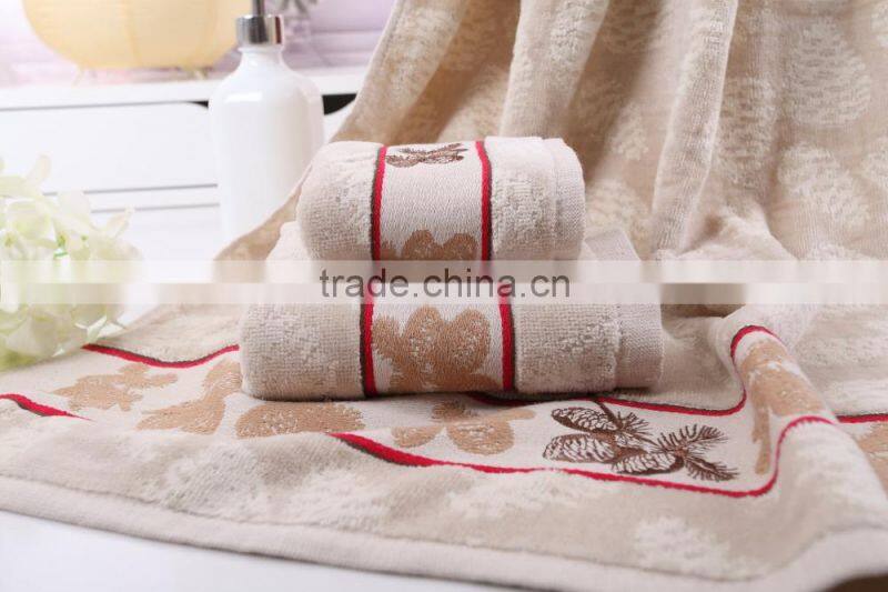 embroidery face bath towels set