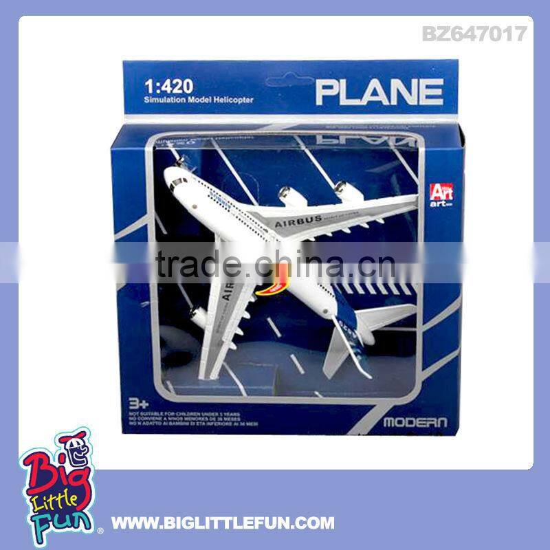 Pull back fighter plane toy with music and light