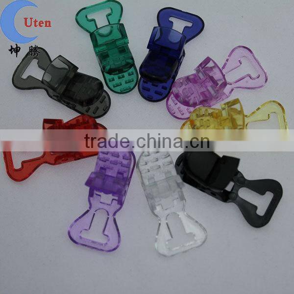 Colorful baby Pacifier badge T plastic Clip