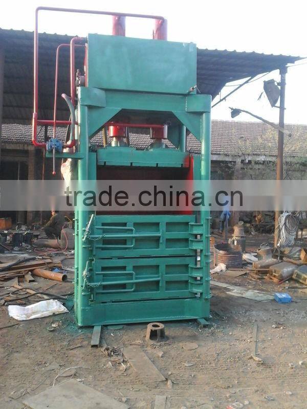Hydraulic vertical Baler machine for used clothing, cardboard baling press machine DB-100T