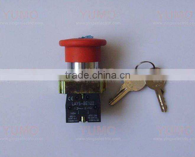 Mushroom Head Push Button Switches LAY5-BS142