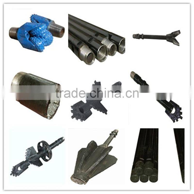 Power head type china trailer used drilling rig with normal-reverse circulation