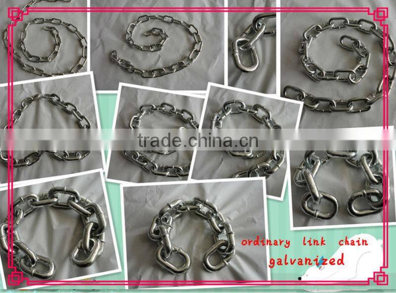 galvanized link chain din766 din5685 link chain factory