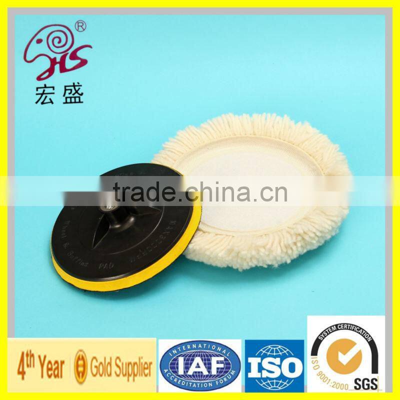 2016 new product China factory Sheep Wool Single sided nylon tape 3m Polishing Pad high quality