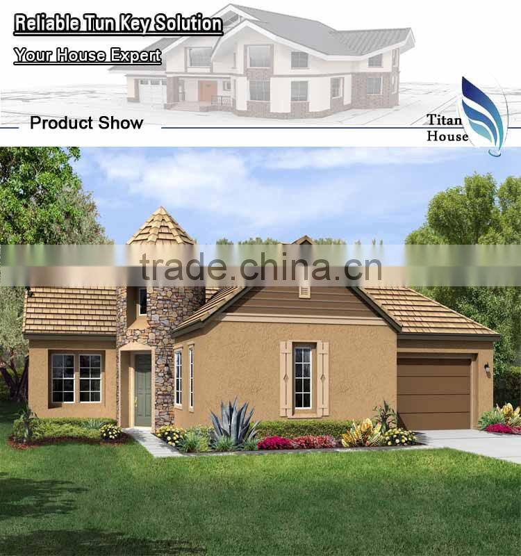 Turn Key Prefab Bungalow Hotels with 3 Rooms