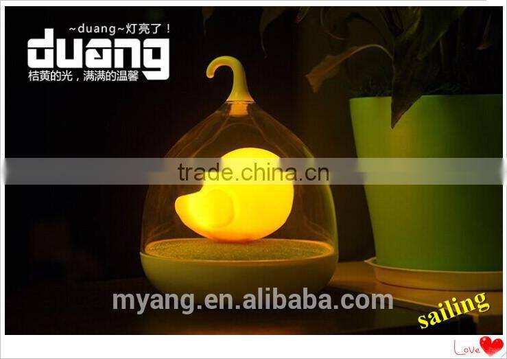2015 novel led table lamp, Bird Cage LED lamp with two USB Charging line,Touch sensitive led table lamp